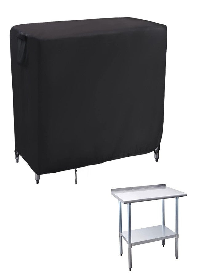 Kingling Outdoor Prep Table Cover, Waterproof Stainless Steel Table Covers Metal Table Cover Protection for Patio Kitchen Prep Work Tables - 36''L x 24''W x 35''H - Image 1